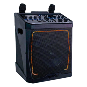 Enceinte karaoké portable Gemini Party Caster avec micros sans fil, en location à Rennes