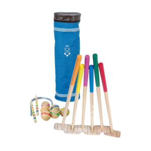 Jeu de croquet Vilac coloré pour enfants, en location pour événement à Rennes