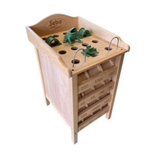 Jeu de la Grenouille 14 trous (jeu du tonneau) en bois, en location à Rennes