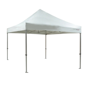 Barnum pliant blanc installé en extérieur pour un événement, disponible à la location chez Event Life à Rennes
