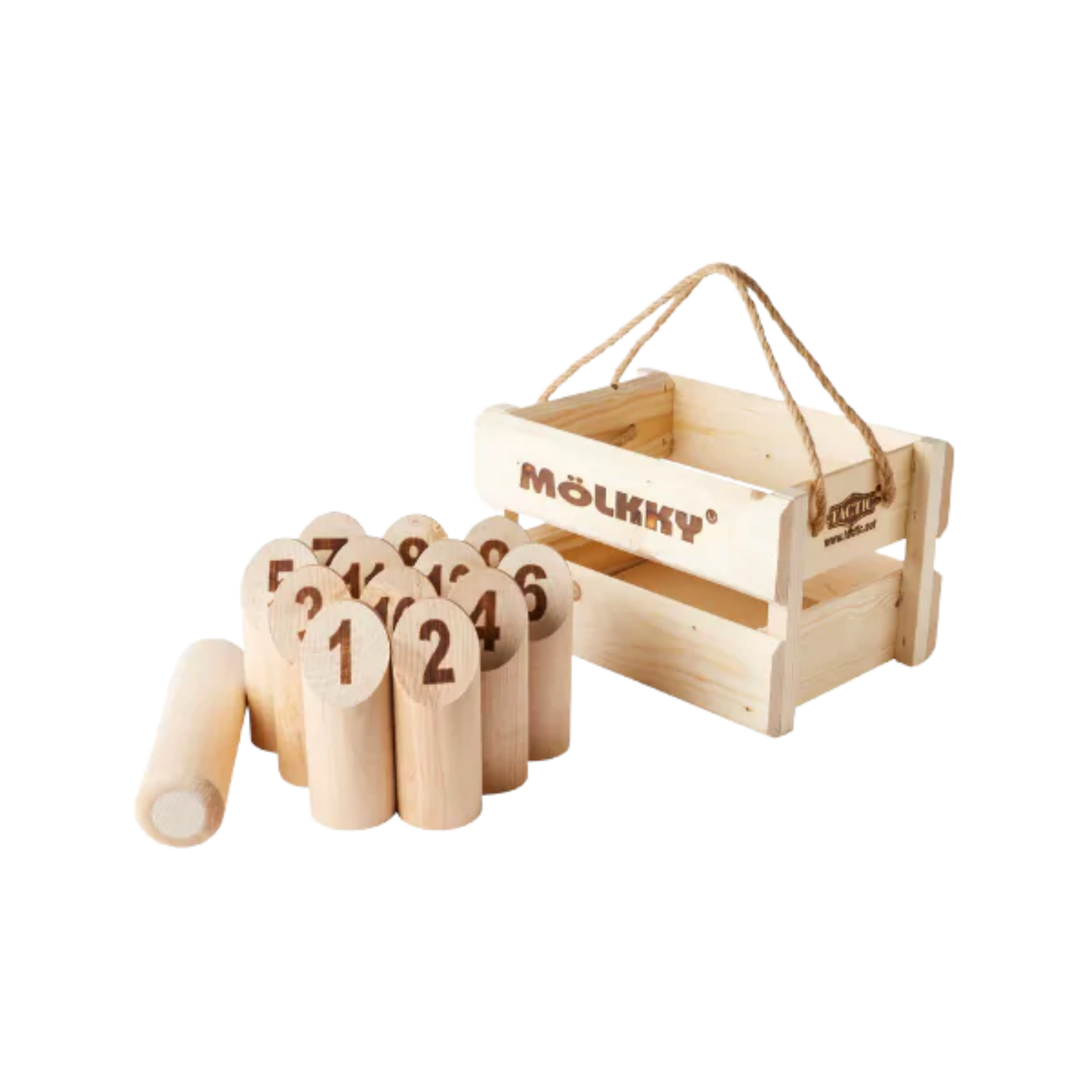 Jeu de Mölkky finlandais en bois, en location pour événement à Rennes